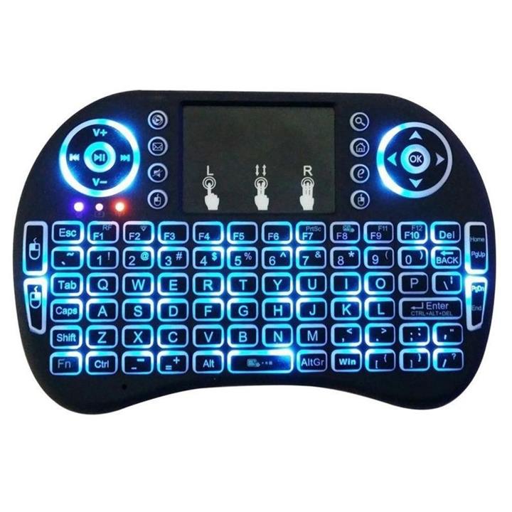 کیبورد و موس بی سیم مینی حروف فارسی مدل Mini Keyboard Backlit